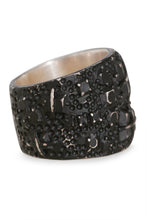 Tobias Wistisen Random Stones Ring - Blackened