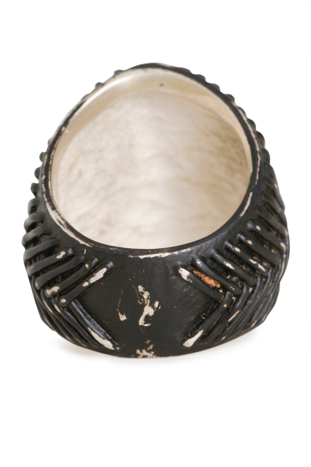 Tobias Wistisen Wide Braid Wire Ring - Black