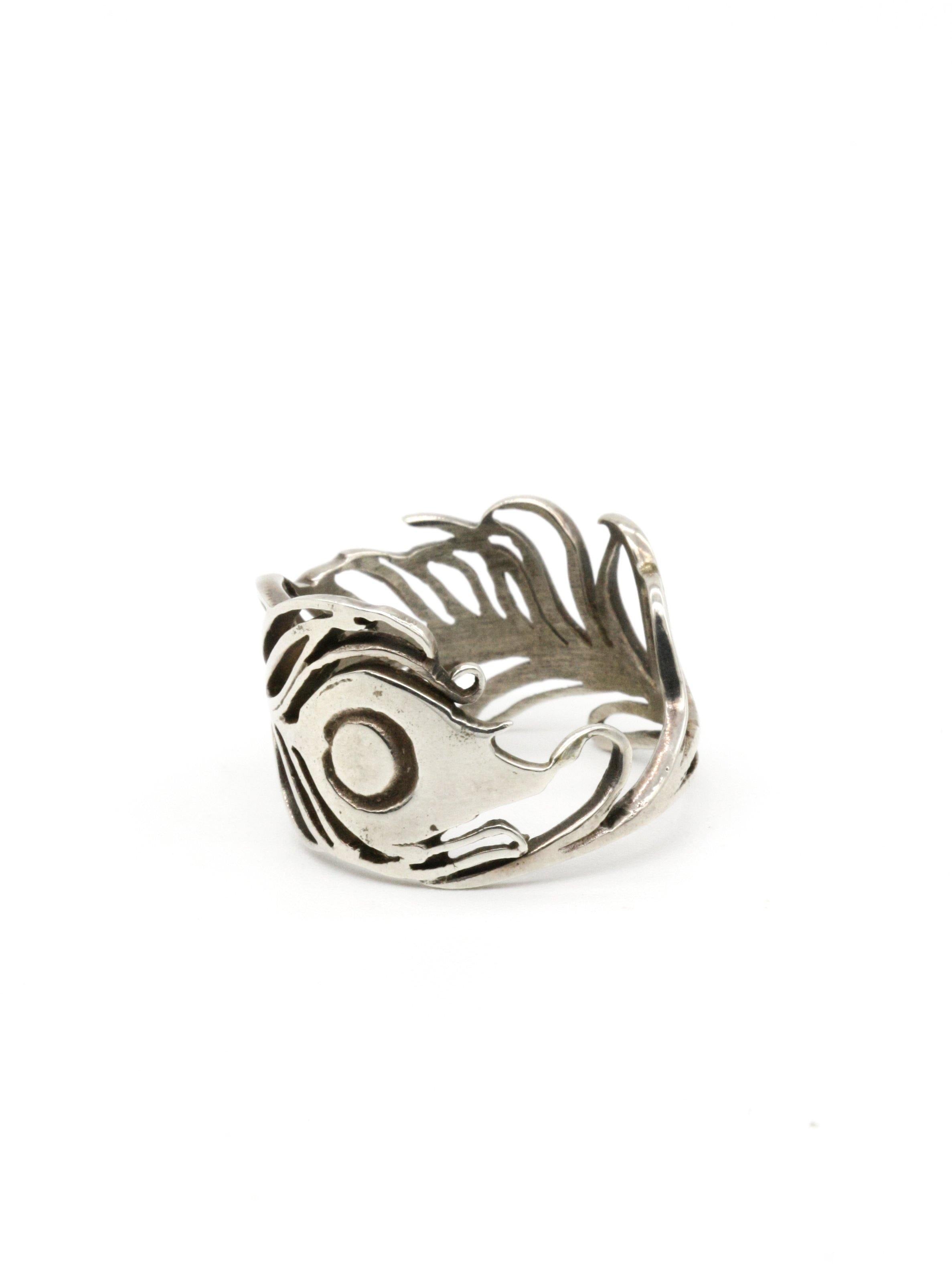 Meadowlark Peacock Feather Ring