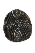 Tobias Wistisen Wide Braid Wire Ring - Black