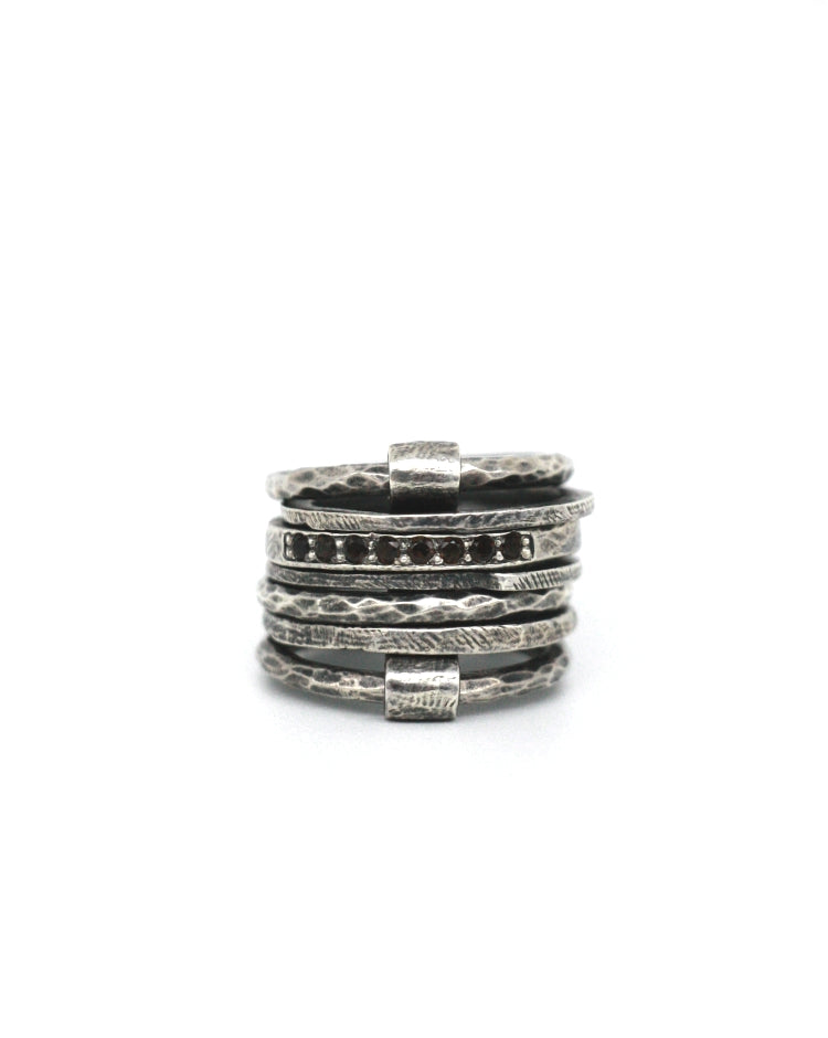 Tobias Wistisen Bar Multiple Stone Ring