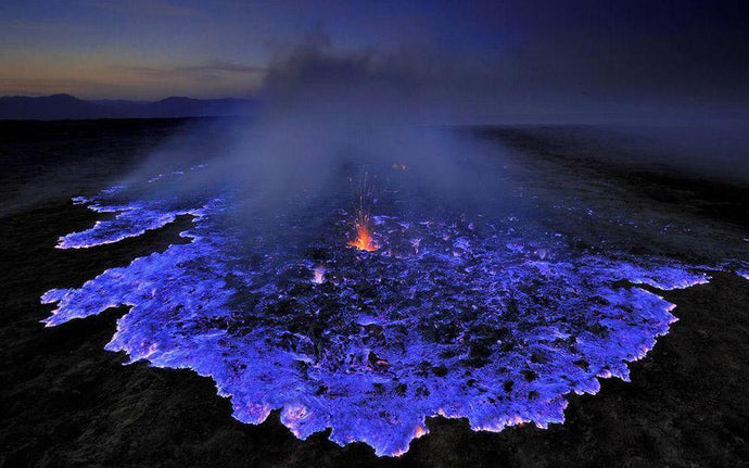 Blue Lava, Ijen Crater Indonesia by Olivier Grunewald