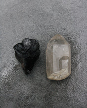 Quartz Crystal Point and Organic Object