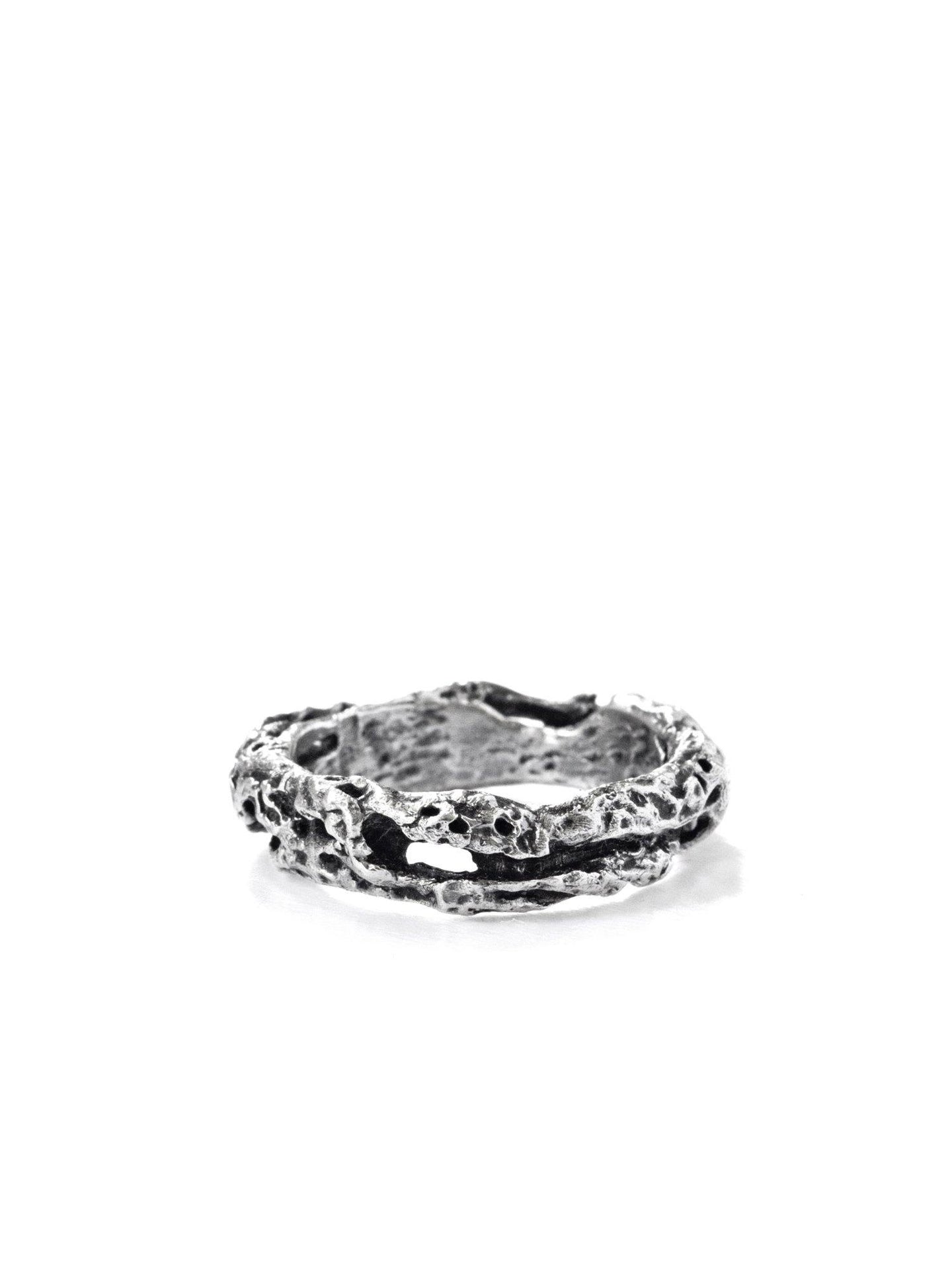 Atelier Hon'ne Riddle Ring - Black & Silver - FALLOW