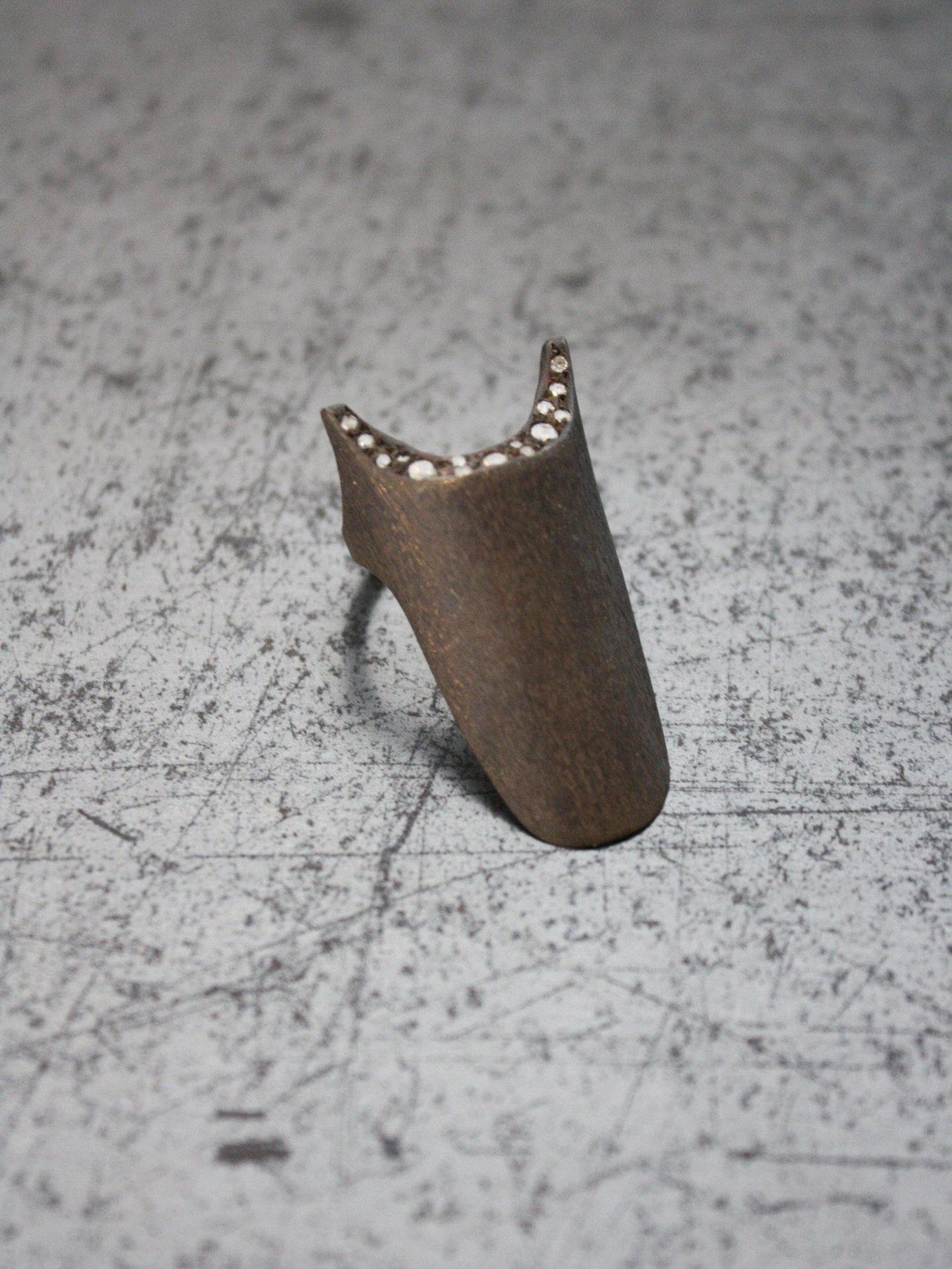 Made Her Think Pave Moon Ring - FALLOW