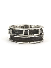 Henson Cavity Ring Set with Black Diamonds - FALLOW