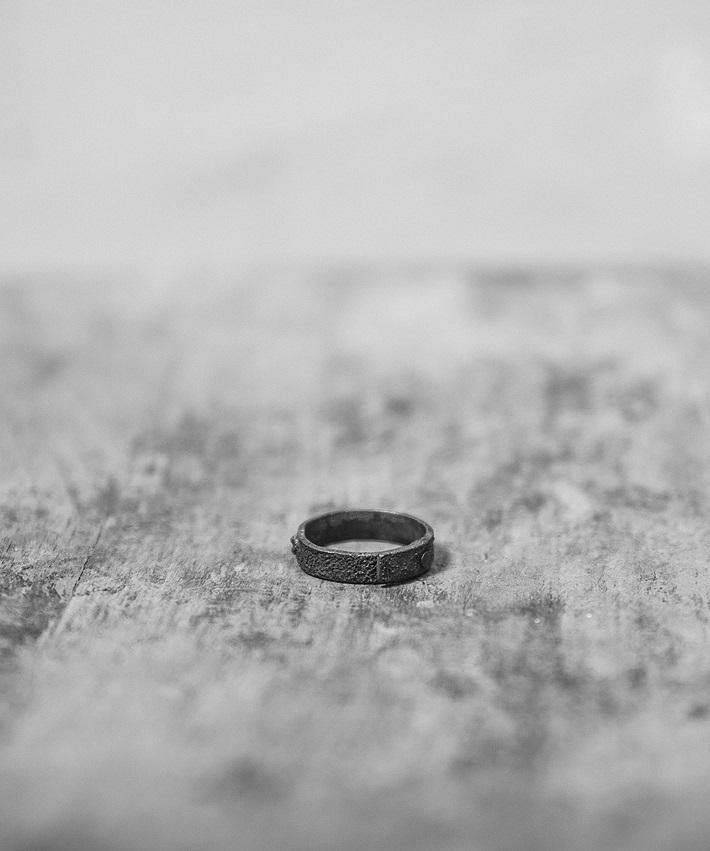 Pal Offner Rivets Ring - Blackened - FALLOW