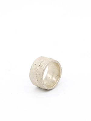 Pal Offner Sand Casting Ring - Whitened - FALLOW