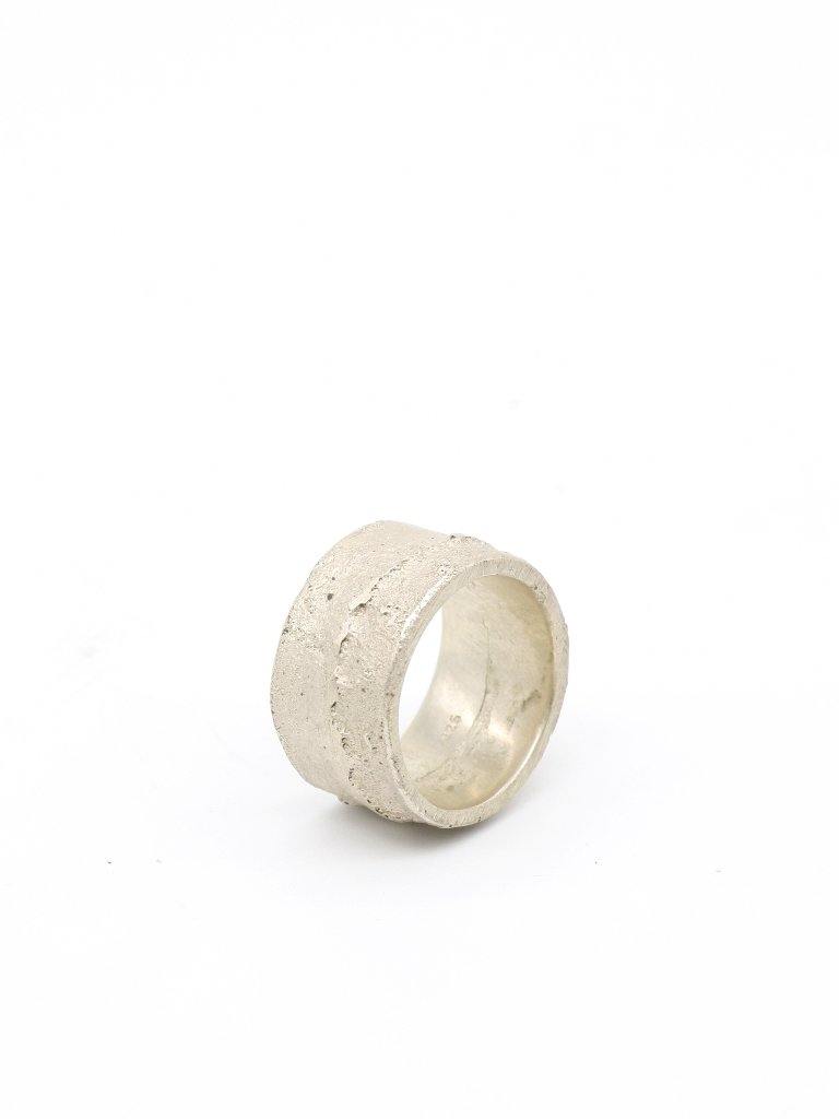 Pal Offner Sand Casting Ring - Whitened - FALLOW