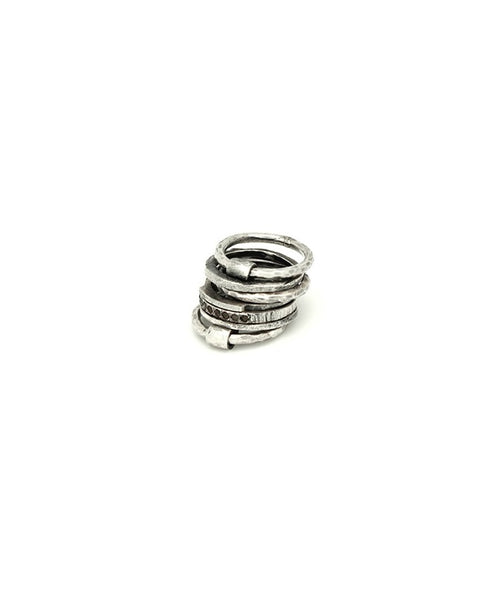 Tobias Wistisen Bar Multiple Stone Ring