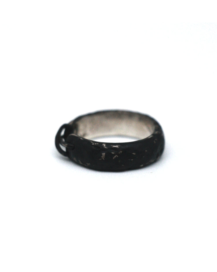 Tobias Wistisen Narrow Stitch Ring -Black