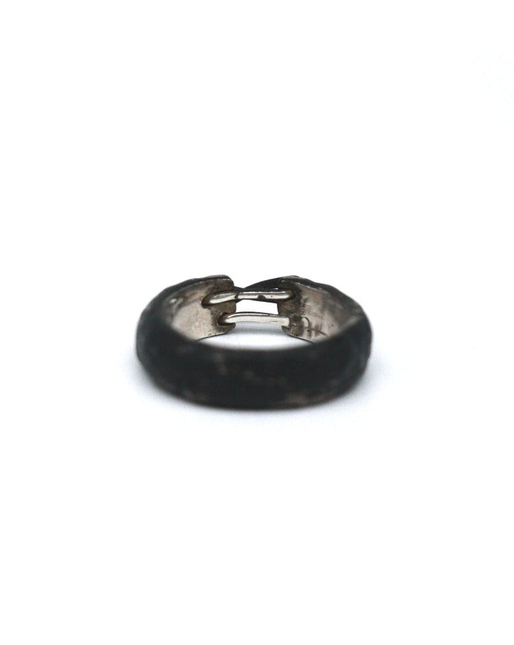 Tobias Wistisen Narrow Stitch Ring -Black