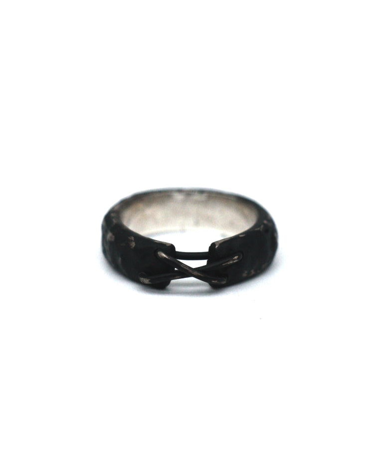 Tobias Wistisen Narrow Stitch Ring -Black